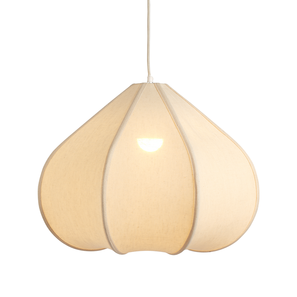 Suspension abat-jour en fibre naturelle