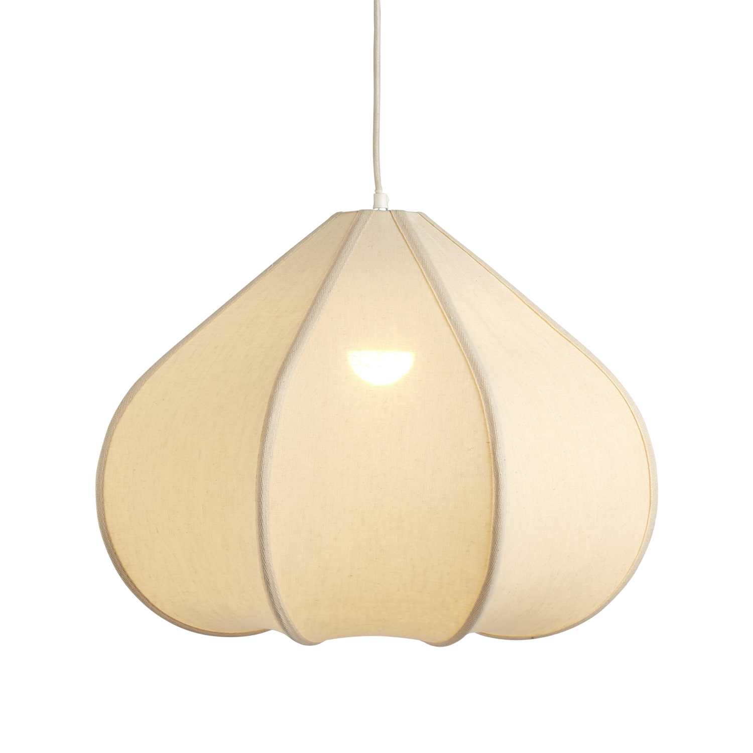 Suspension abat-jour en fibre naturelle
