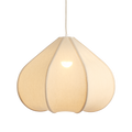 Suspension fleur tulipe en coton naturel et métal (Ø 58 cm)