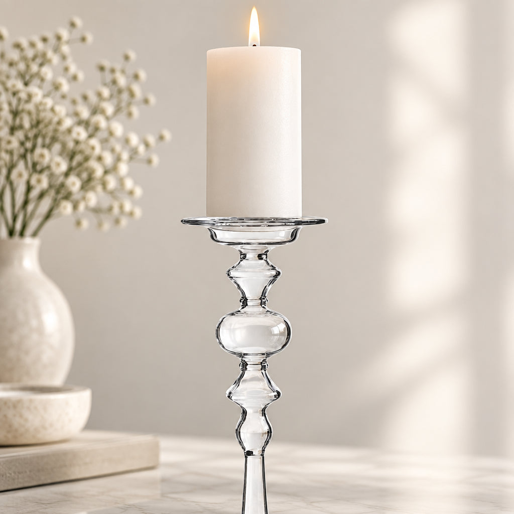 kit bougeoir en verre soufflé Lisbonne - Lot de 4 + 1 offert - Koddel.com