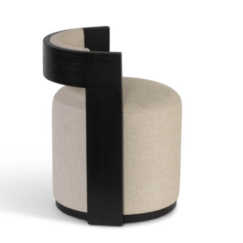 One Seater - Écru & Bois Noir Brossé - Koddel.com