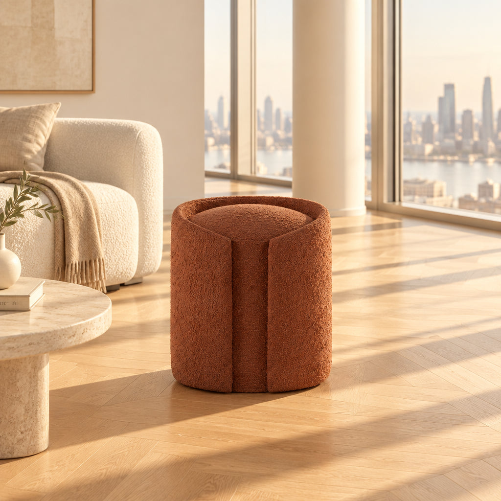 Pouf d'appoint moderne "Oneseater" Chocolat ou café - Fin de série 24 pièces - Koddel.com