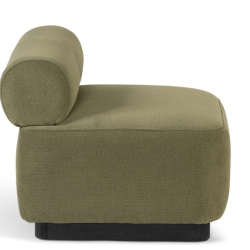 Fauteuil en bois de manguier couleur vert PARIS - Koddel.com