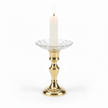 Lot de 4 bobèches en verre soufflé BJORG - Coupelles de protection pour chandeliers et bougeoirs - Koddel.com