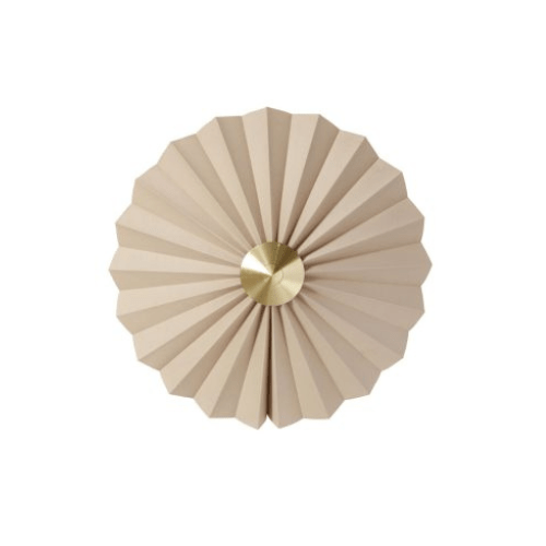 Pliss – Applique murale textile & laiton - Koddel.com