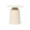Bout de canapé émail beige - 45x46 cm