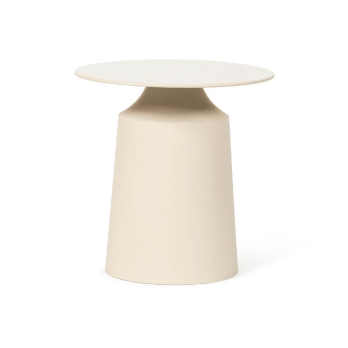 Bout de canapé émail beige - 45x46 cm - Koddel.com