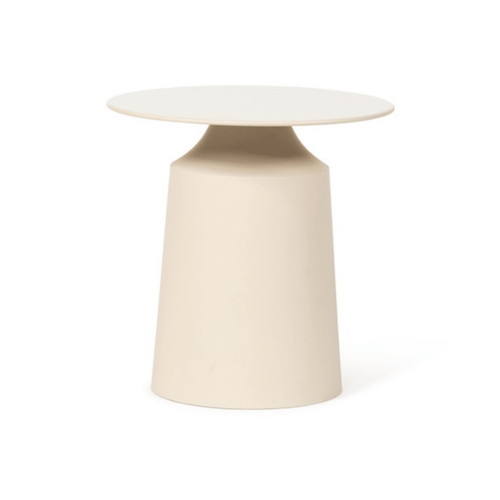 Bout de canapé émail beige - 45x46 cm - Koddel.com