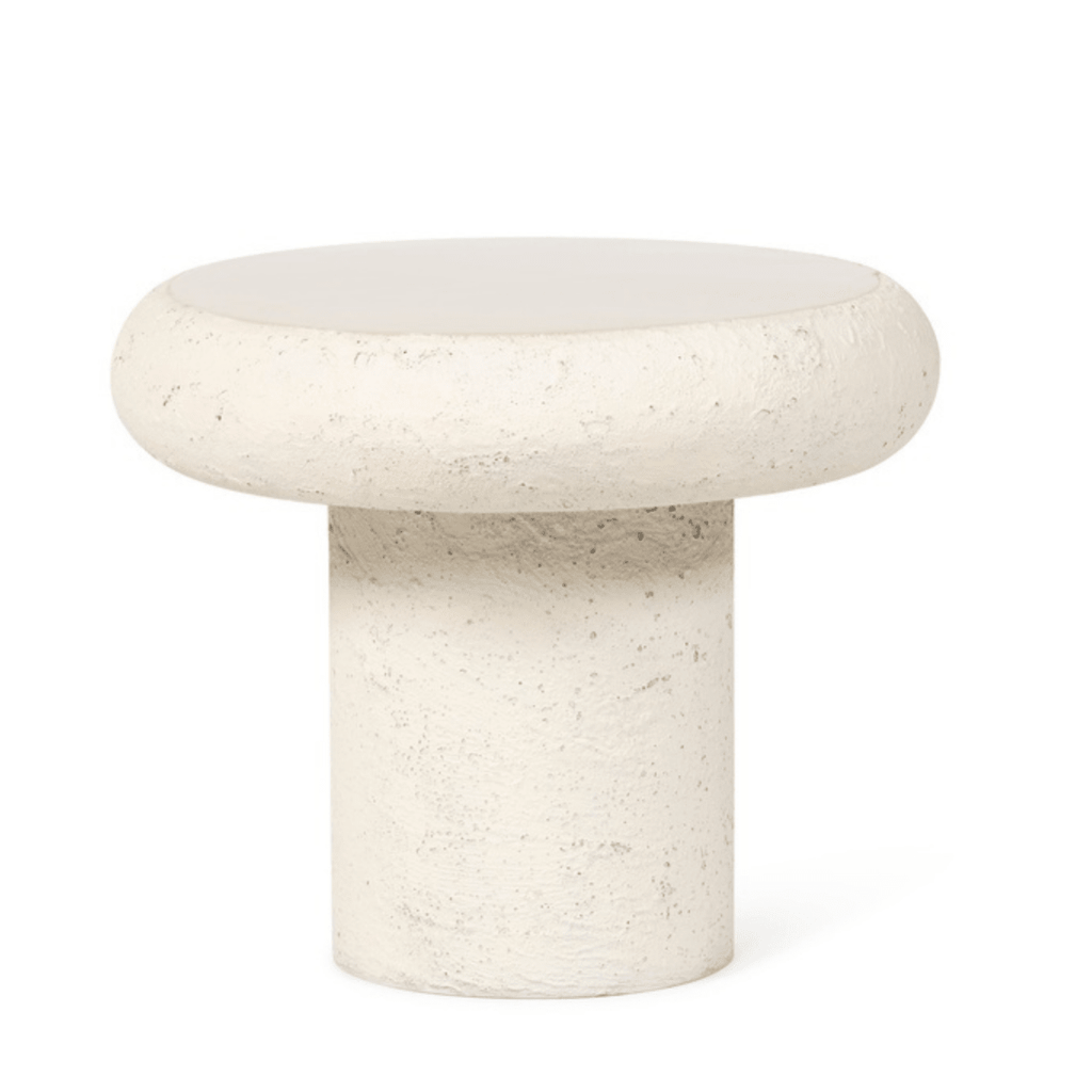Bout de canapé émail beige - 50x40 cm - Koddel.com