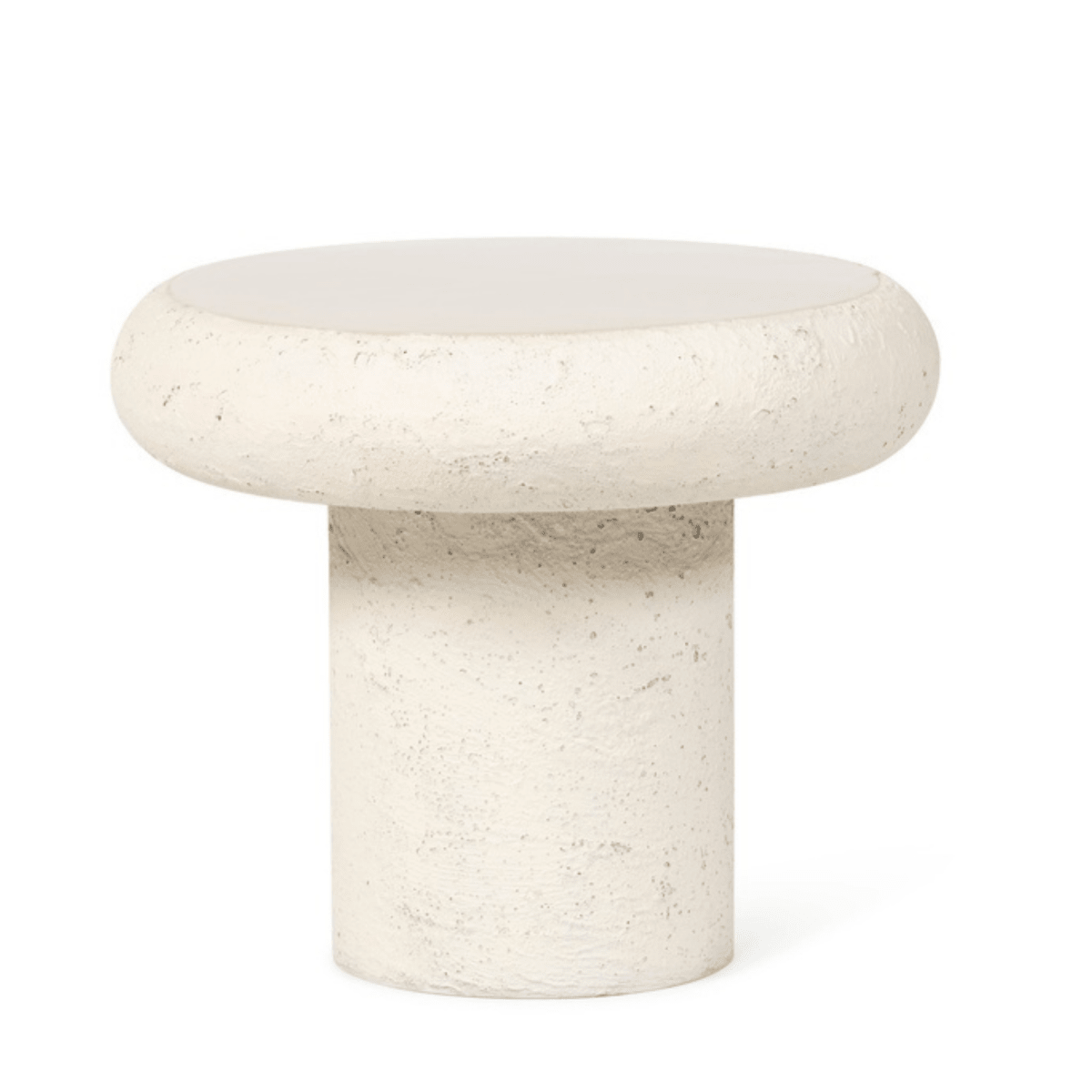 Bout de canapé émail beige - 50x40 cm - Koddel.com