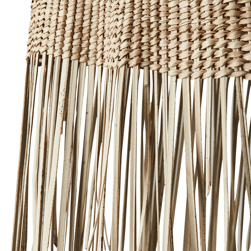 Grand ensemble de 3 abat - jour tressés à franges – Nature - Koddel.com