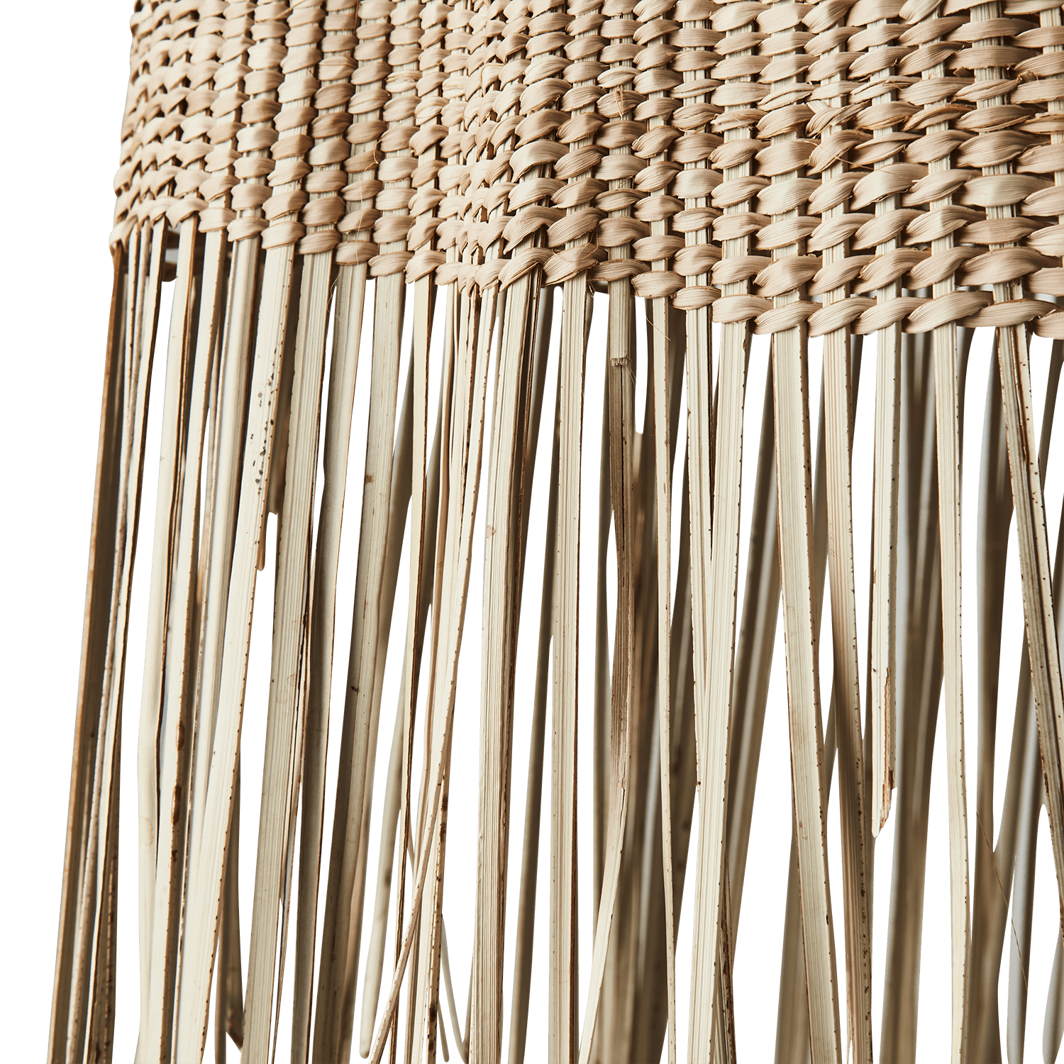 Grand ensemble de 3 abat - jour tressés à franges – Nature - Koddel.com