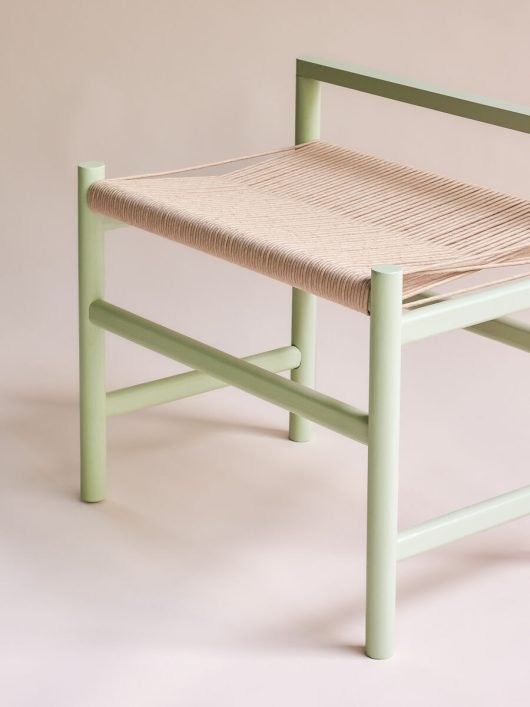 Banc en bois de chêne & corde tressée HERITAGE - Koddel.com