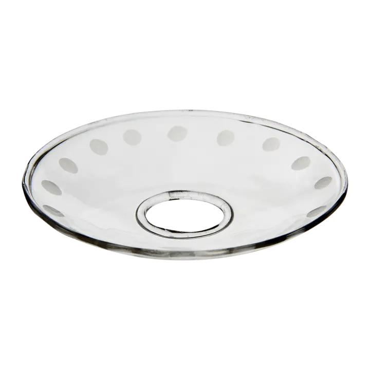 Lot de bobèches en verre soufflé avec décoration NEO - Koddel.com