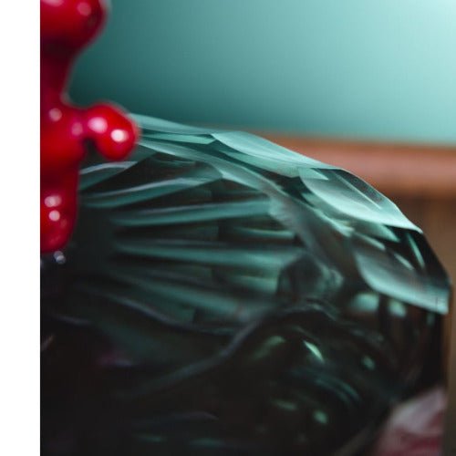 Boîte en verre fumé et corail bambou - Contraste raffiné - Koddel.com