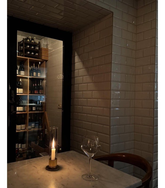 Bougeoir scandinave acier inoxydable brossé - Koddel.com