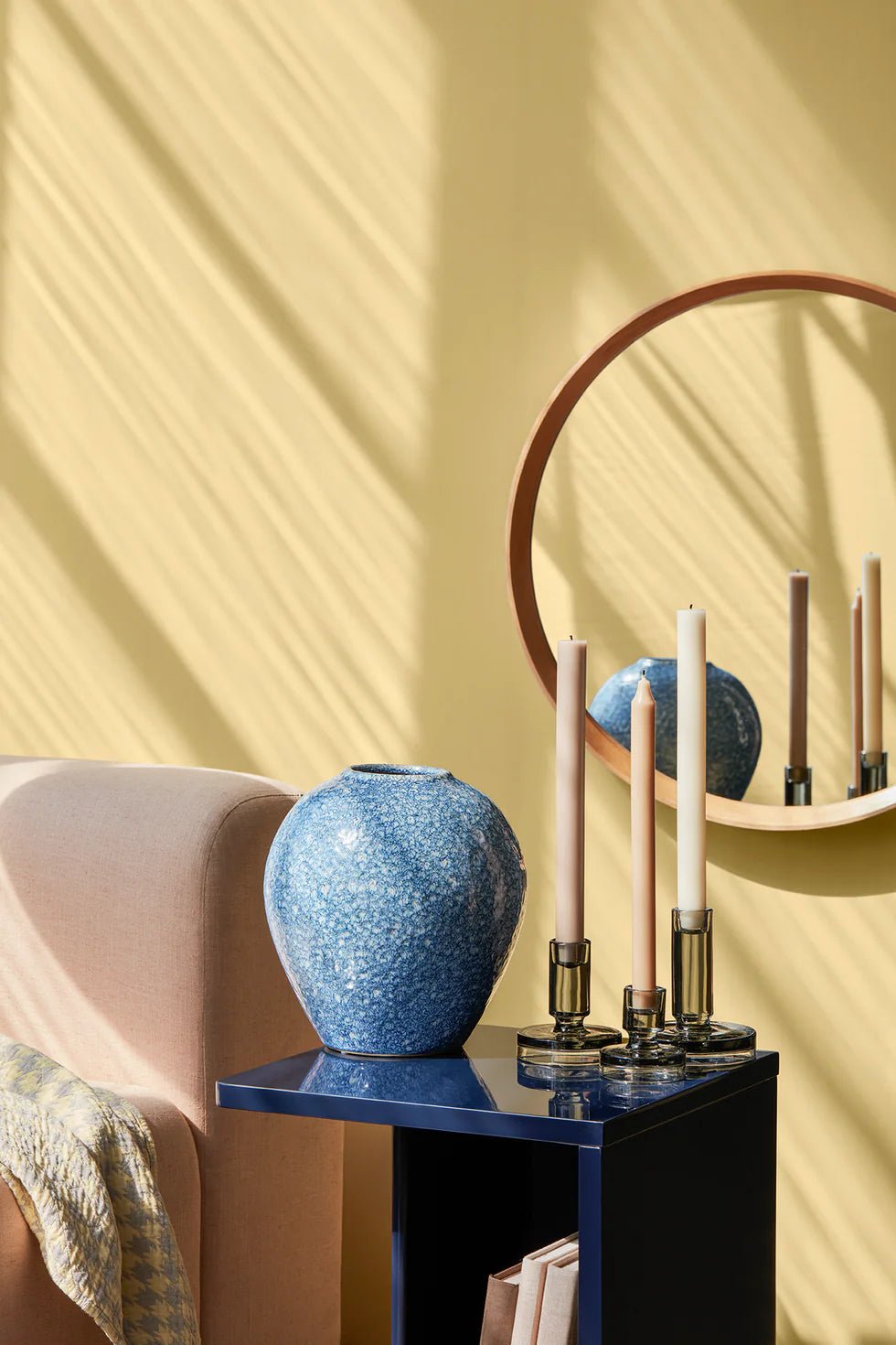 Set de 2 bougeoirs en verre fumé - Petra - Koddel.com