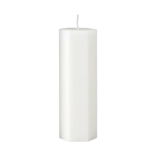 Bougie blanche dentelle - Effet toile d'araignée - Koddel.com