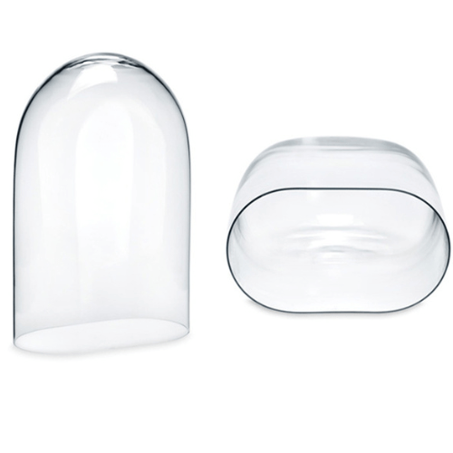Grande cloche ovale en verre soufflé à la bouche - 20 x 40 cm (X2) - Koddel.com