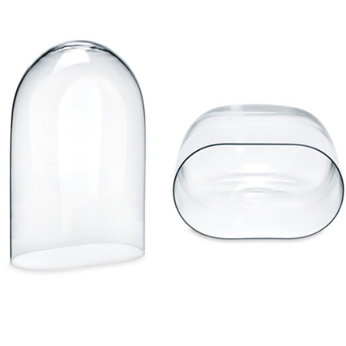 Grande cloche ovale en verre soufflé à la bouche - 20 x 40 cm (X2)