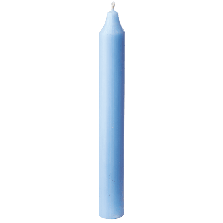 Lot bougie chandelier bleu clair, 18 cm - Koddel.com