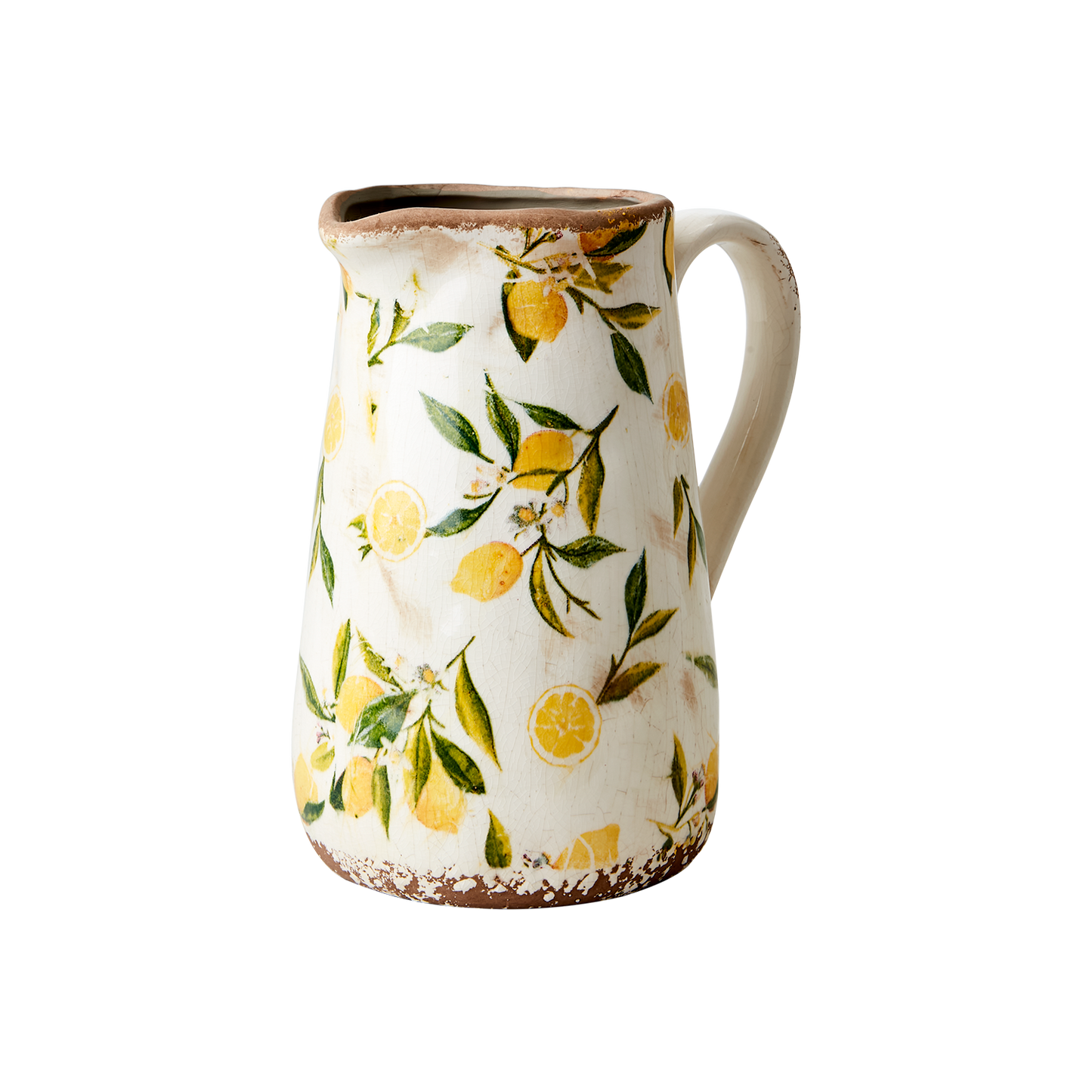 Stoneware carafe - Lemon pattern - LEMONA