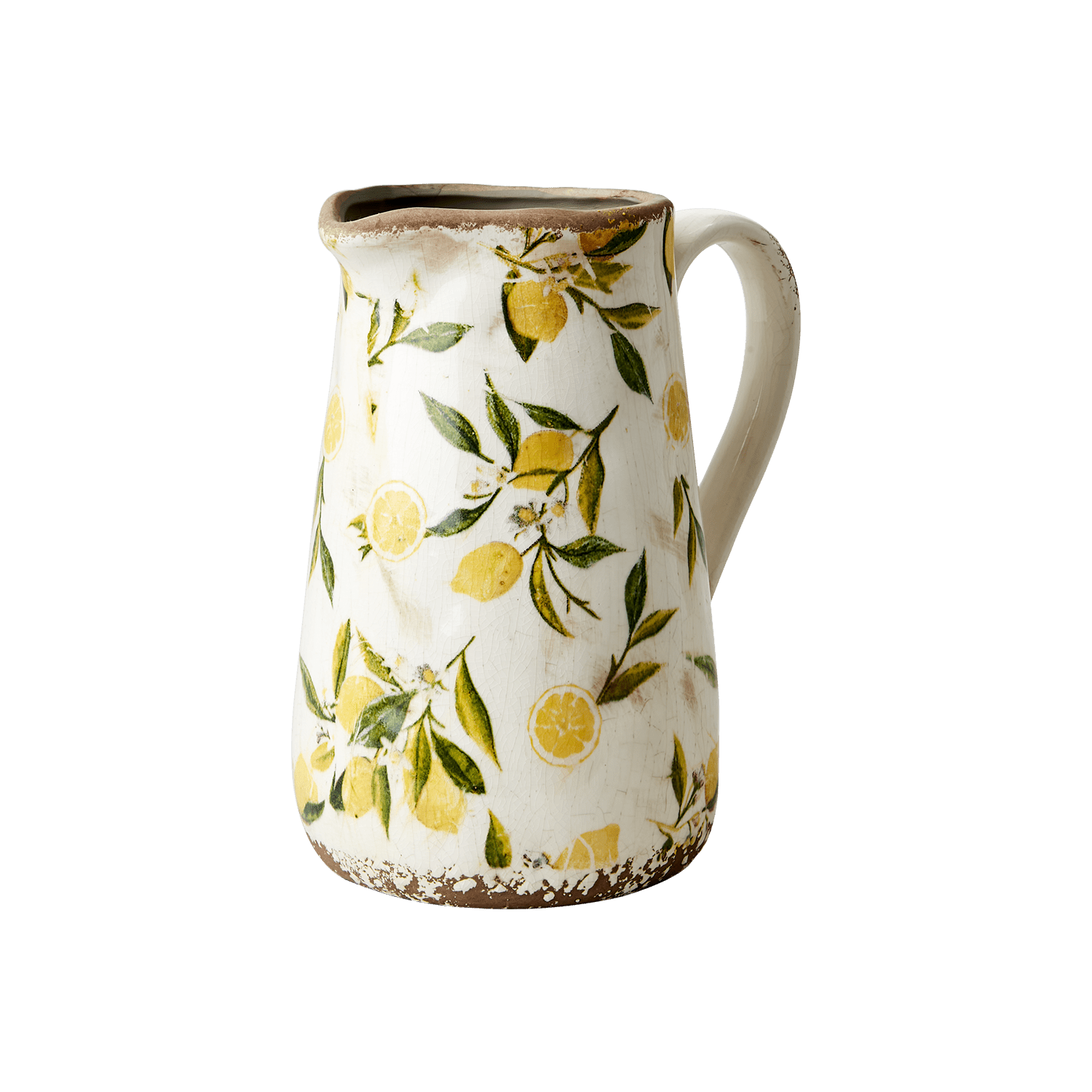 Carafe en grès - Motif citron - LEMONA - Koddel.com