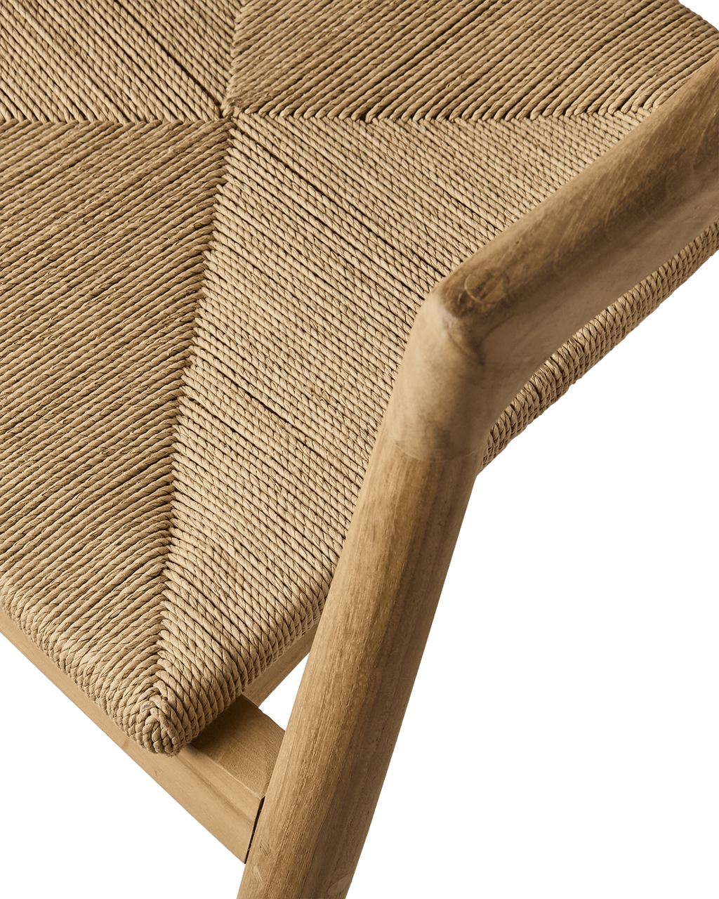 Chaise nature en teck et corde RIVA - Koddel.com
