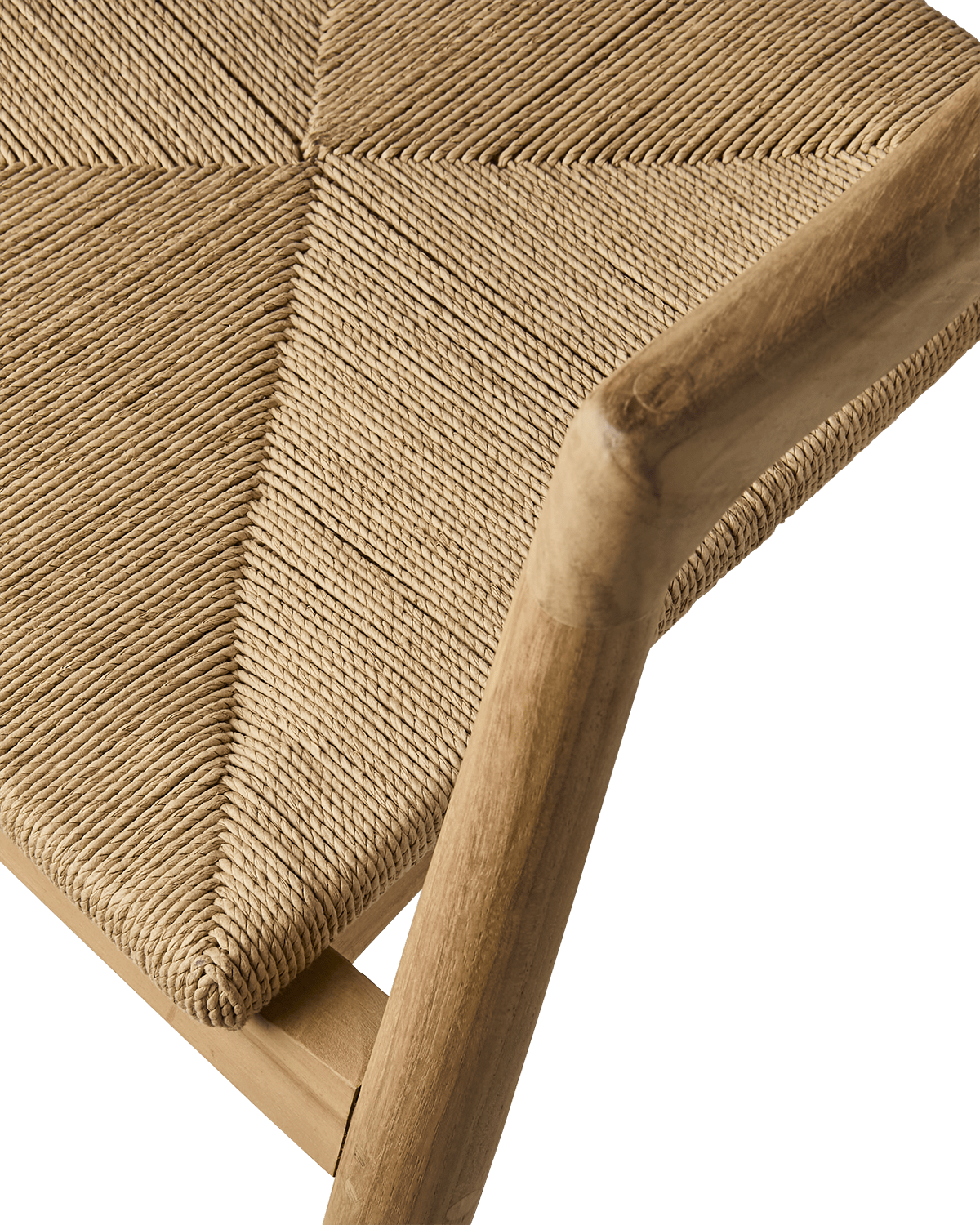 Chaise nature en teck et corde RIVA - Koddel.com