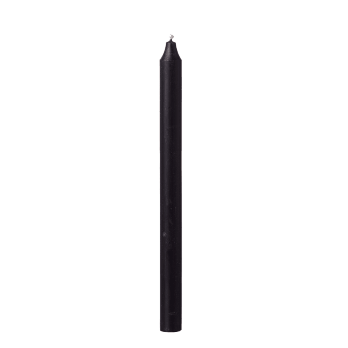 Bougie chandelle noir profond H28 cm - Lot de 10 pièces - Koddel.com