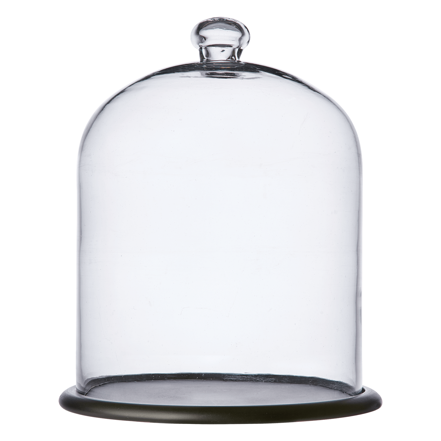 Cloche en verre avec support en bois ARLO - 34 cm - Koddel.com