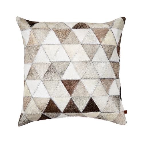 Housse de coussin en peau de vache - 50x50 cm