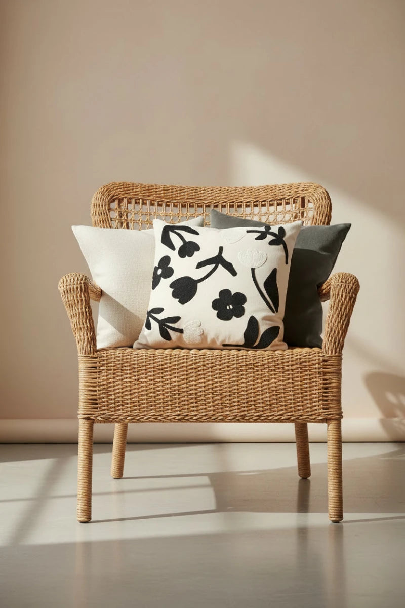Rosita – Housse de Coussin en Coton Tissé, Certifiée OEKO-TEX® (lot de 3 picèes) - Koddel.com