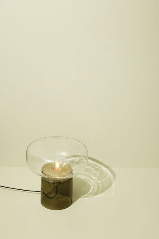 Lampe de table Crave – Verre teinté vert foncé - Koddel.com