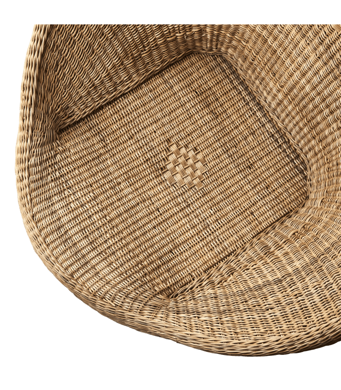 Chaise artisanale en rotin naturel & gommier bleu - Koddel.com