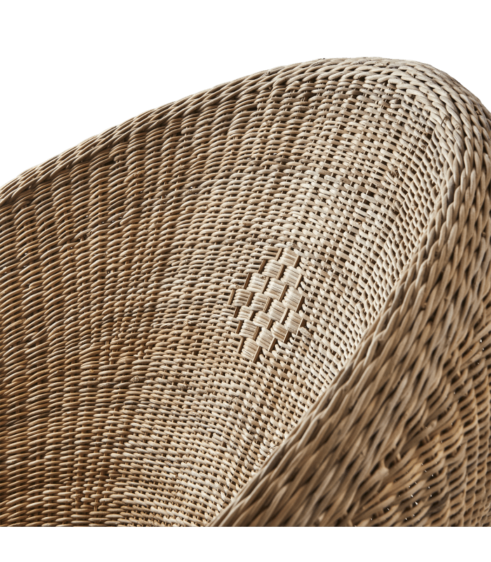 Chaise artisanale en rotin naturel & gommier bleu - Koddel.com