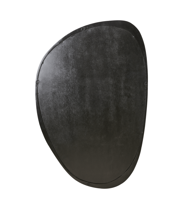 Grand miroir bois de manguier noir H80 cm - Koddel.com