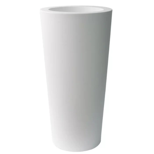 Large, elongated white pot - Indoor / Outdoor ELLA