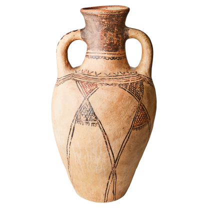 Urne en terre cuite avec motifs orientales