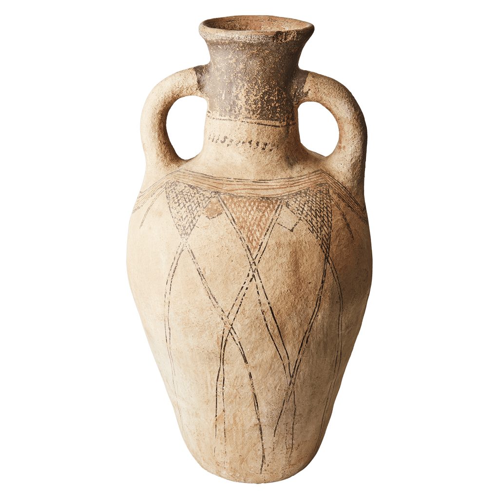 Urne en terre cuite avec motifs orientales - Koddel.com