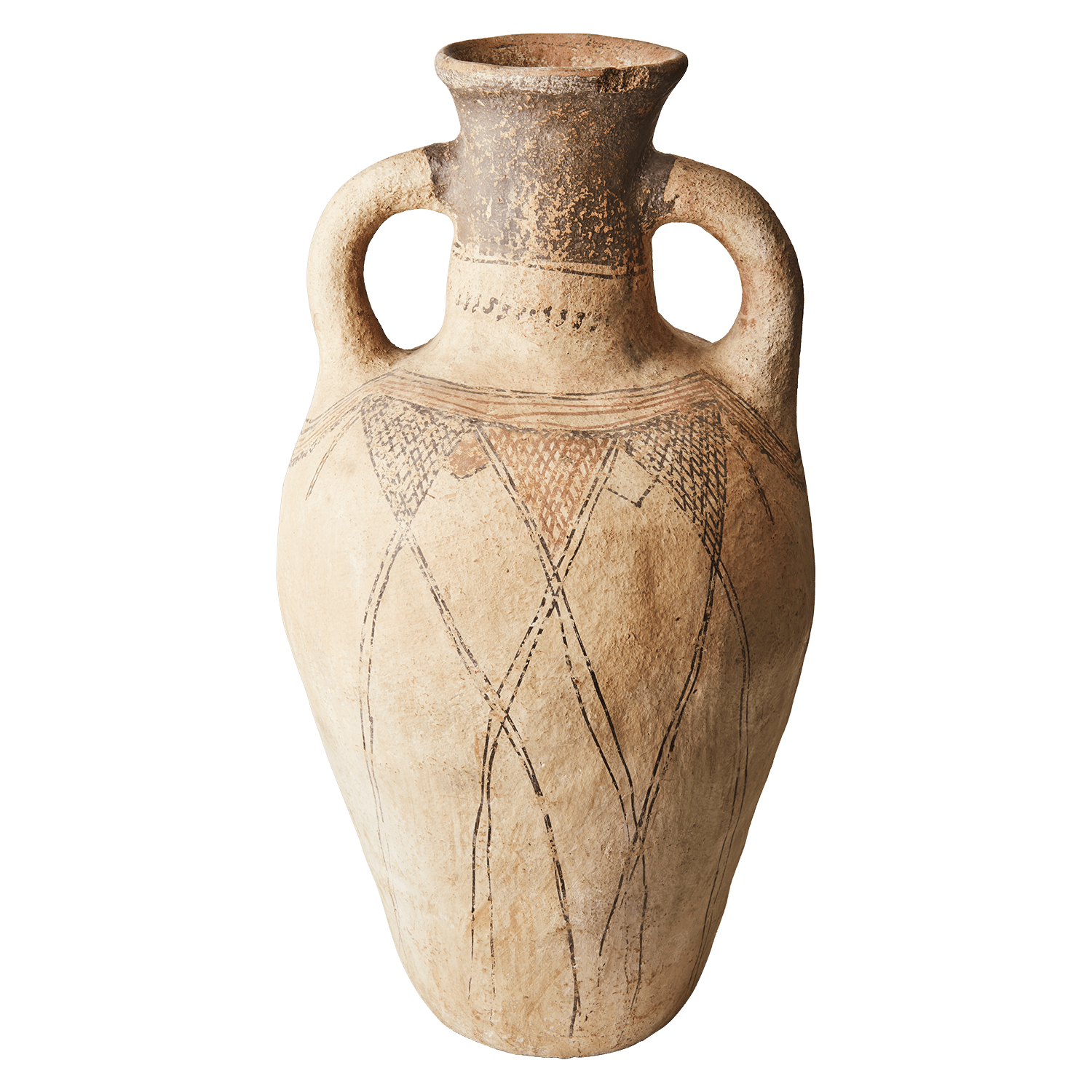 Urne en terre cuite avec motifs orientales - Koddel.com