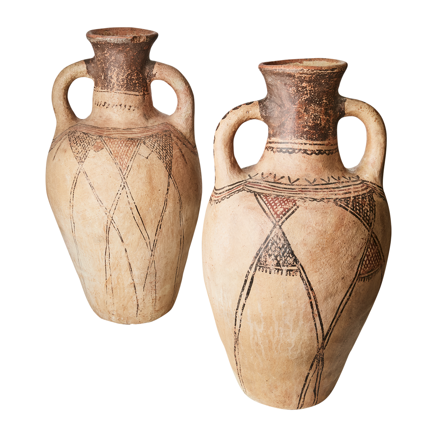 Terracotta urn with oriental motifs