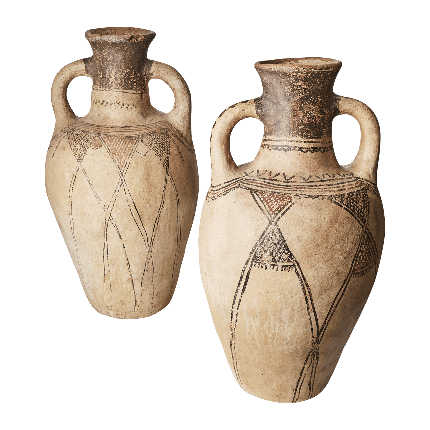 Urne en terre cuite avec motifs orientales - Koddel.com