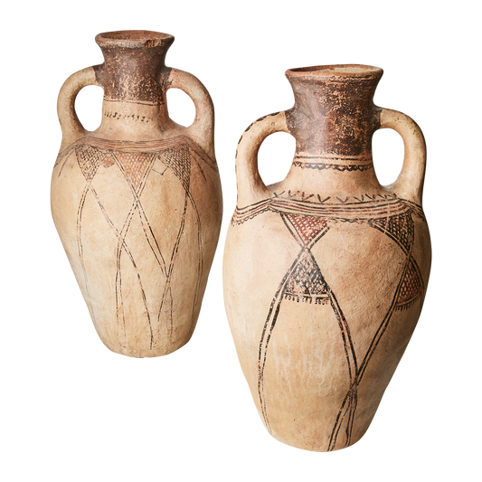 Terracotta urn with oriental motifs