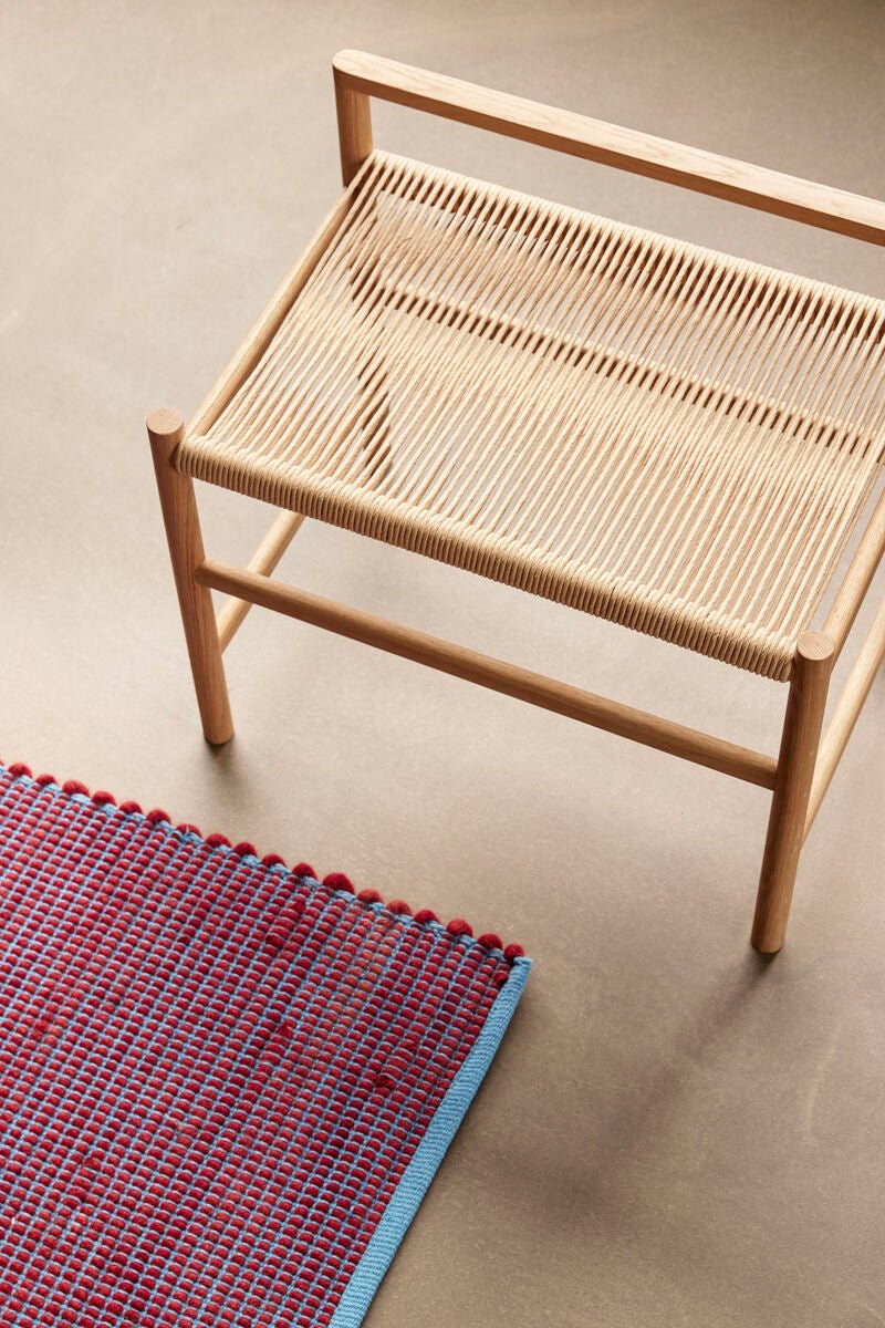 Banc en bois de chêne & corde tressée HERITAGE - Koddel.com