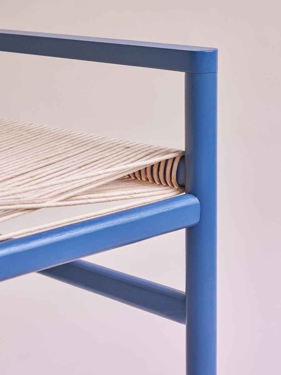 Banc en bois de chêne & corde tressée HERITAGE