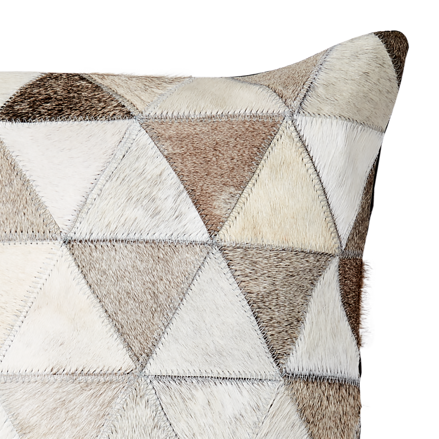 Housse de coussin en peau de vache - 50x50 cm