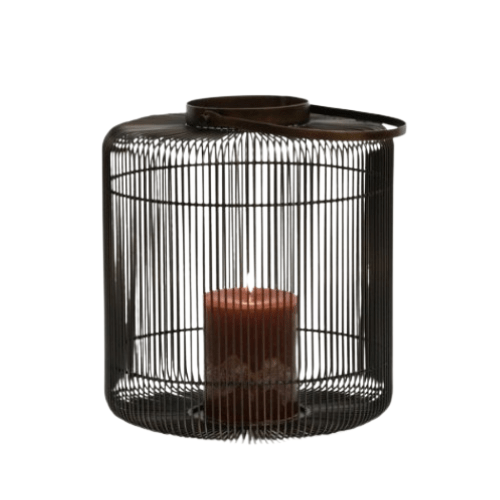 Lanterne filaire noire en laiton avec poignée - Koddel.com