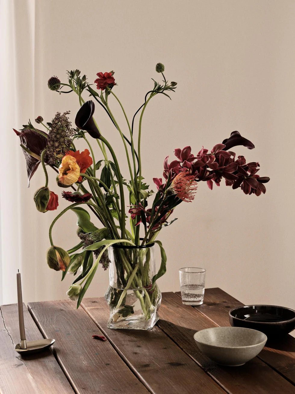 Mie – Mini bougeoir en métal fini argenté - Koddel.com