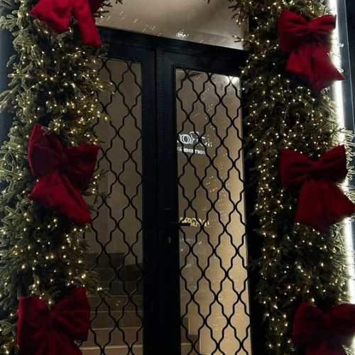 Grand nœud professionnel en velours rouge - Décoration de Noel - Koddel.com